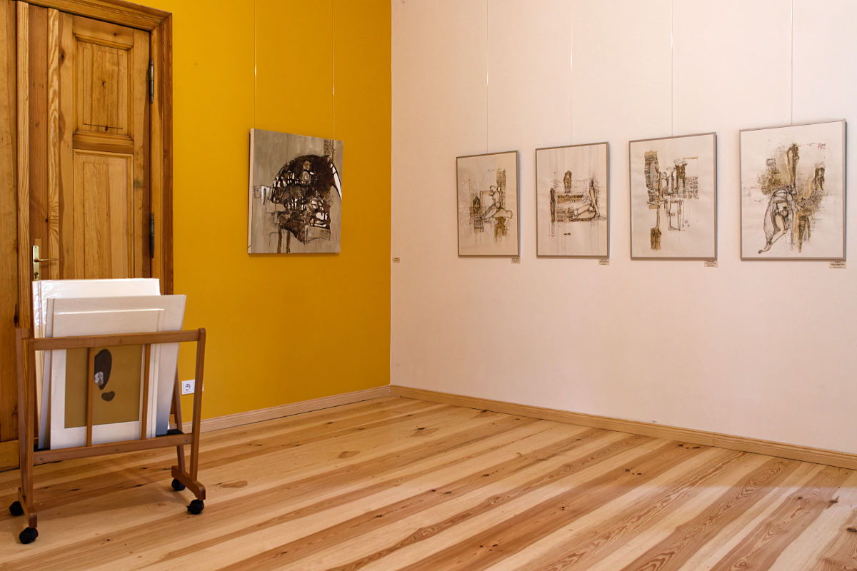 Bettina Engel - Ausstellungsansicht 'non finito' 2023 im Kunstgut Krahne
